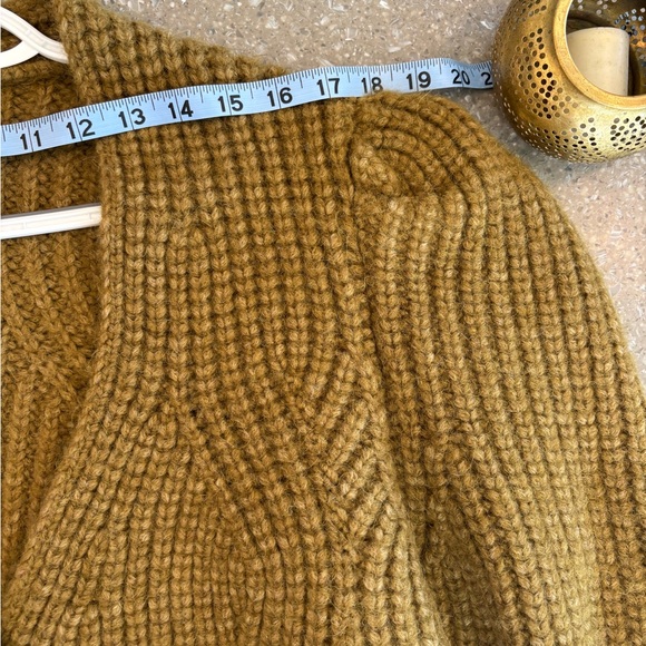 NWT ULLA JOHNSON Greta Wool Knit Cardigan Olive Large - Picture 13 of 16